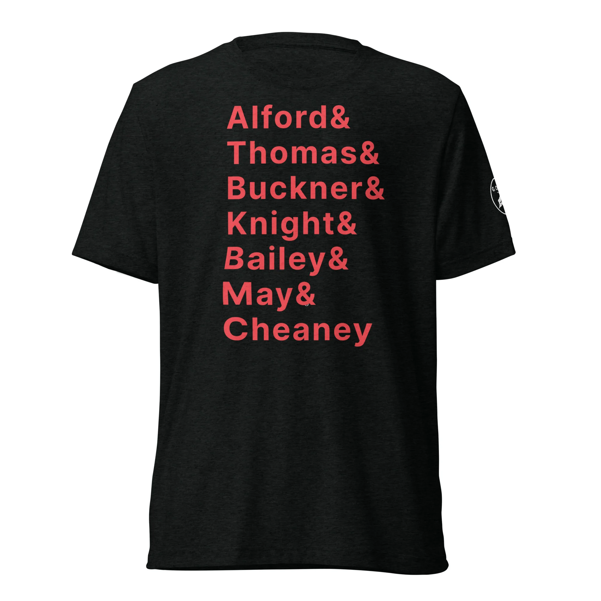 unisex-tri-blend-t-shirt-solid-black-triblend-front-63cf40315c69fjpg | Greatest Of All Tees | GOAT