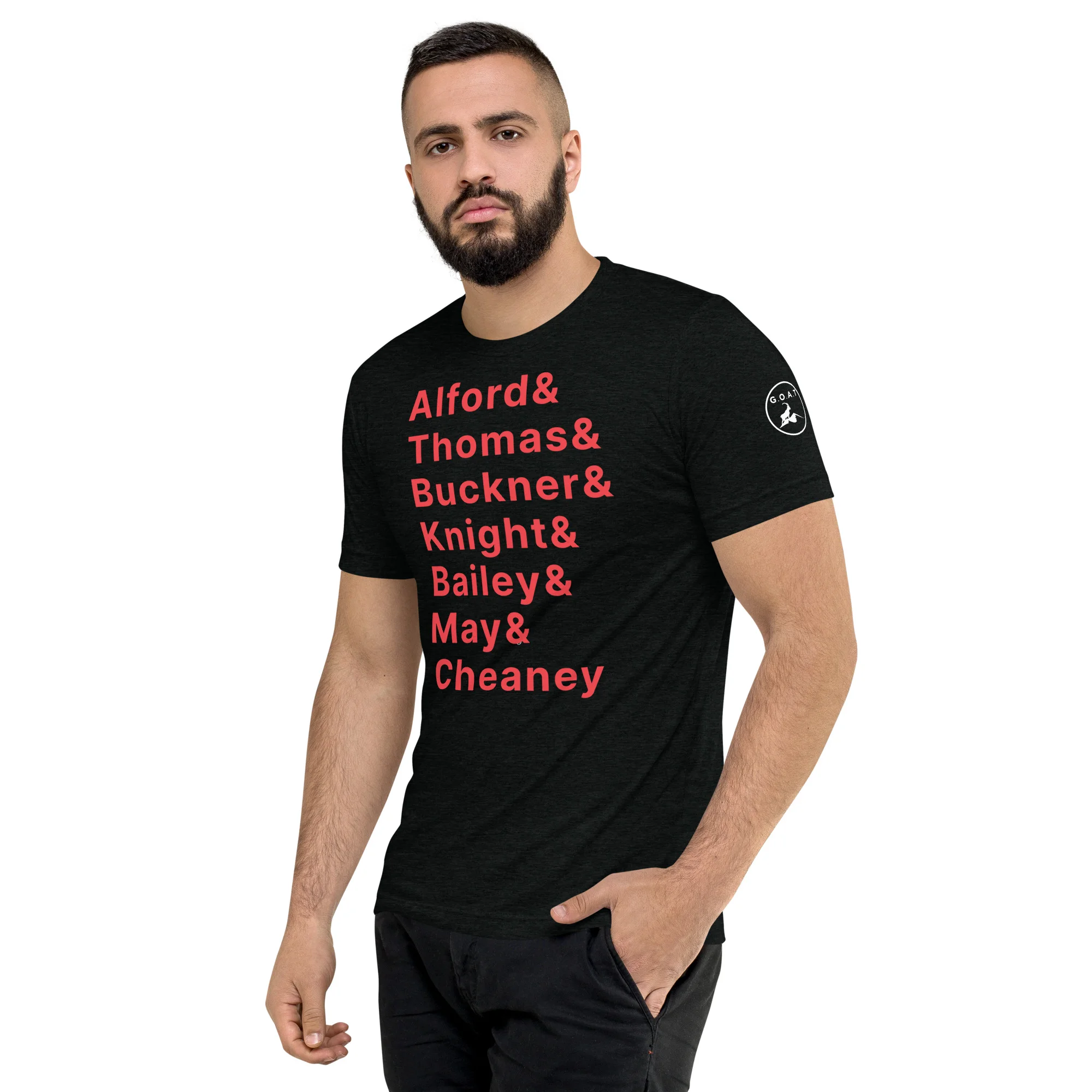 unisex-tri-blend-t-shirt-solid-black-triblend-left-front-63cf40315c903jpg | Greatest Of All Tees | GOAT