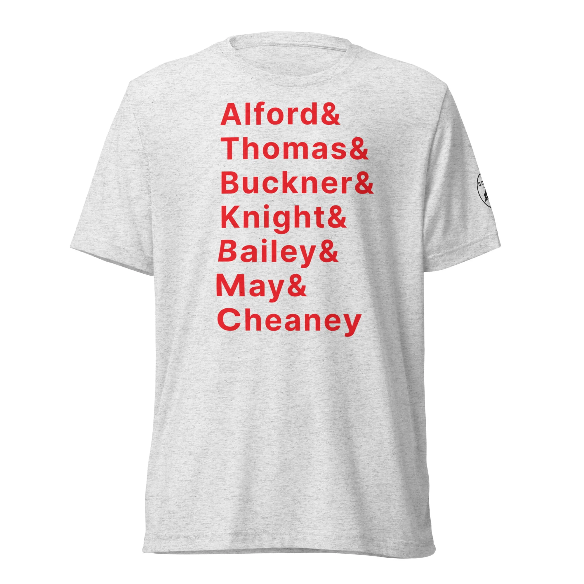 unisex-tri-blend-t-shirt-white-fleck-triblend-front-63cf42ae446cdjpg | Greatest Of All Tees | GOAT
