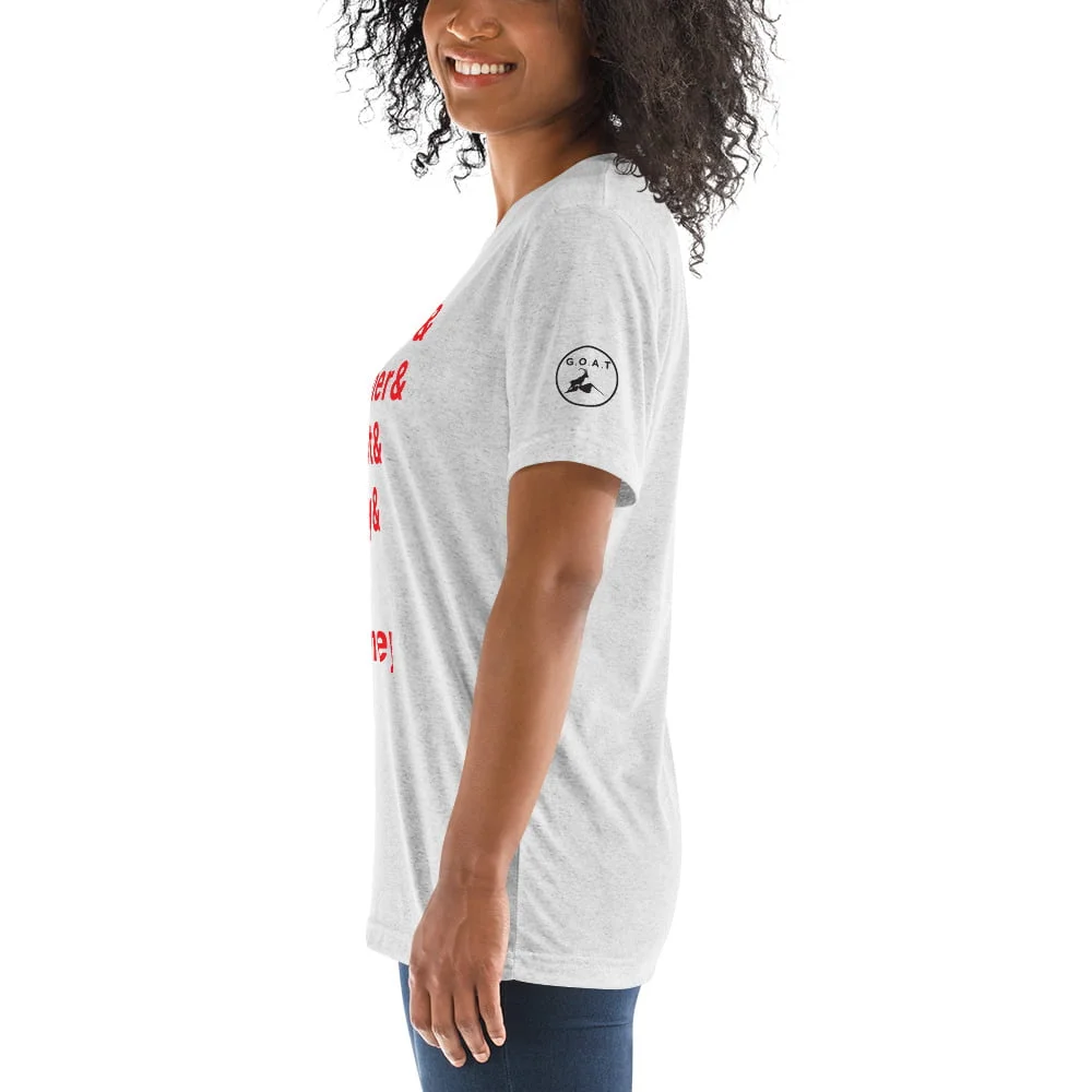 unisex-tri-blend-t-shirt-white-fleck-triblend-left-63cf42ae45089jpg | Greatest Of All Tees | GOAT