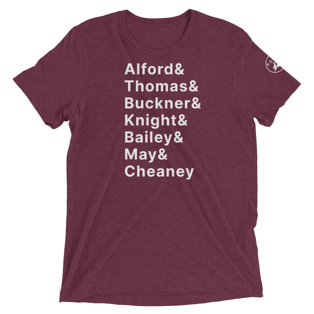 unisex-tri-blend-t-shirt-maroon-triblend-front-6487515f8d200jpg | Greatest Of All Tees | GOAT