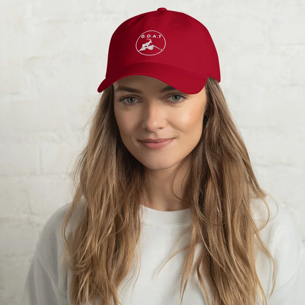 classic-dad-hat-cranberry-front-64b88157c7206jpg | Greatest Of All Tees | GOAT