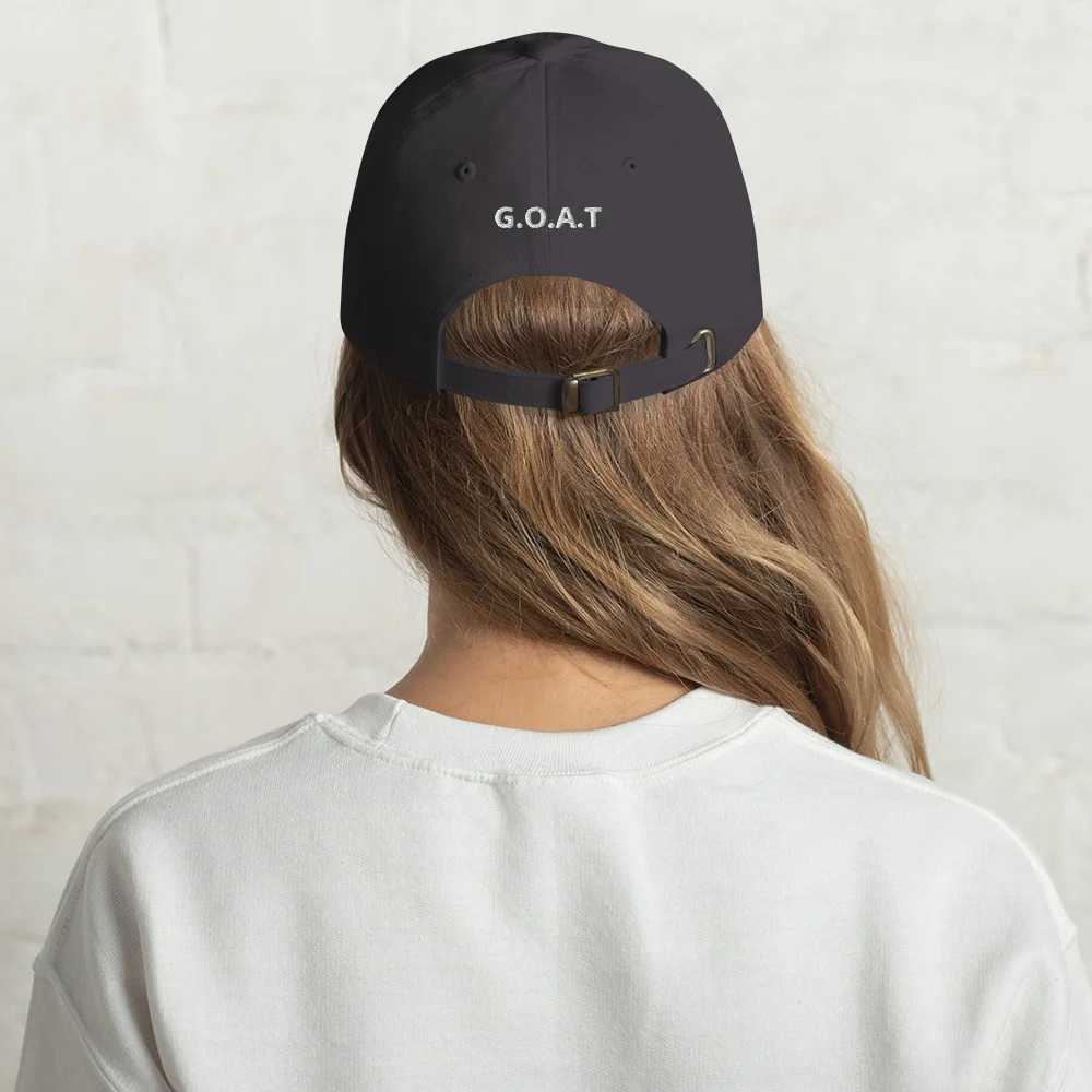 classic-dad-hat-dark-grey-back-64b88157c77e4jpg | Greatest Of All Tees | GOAT