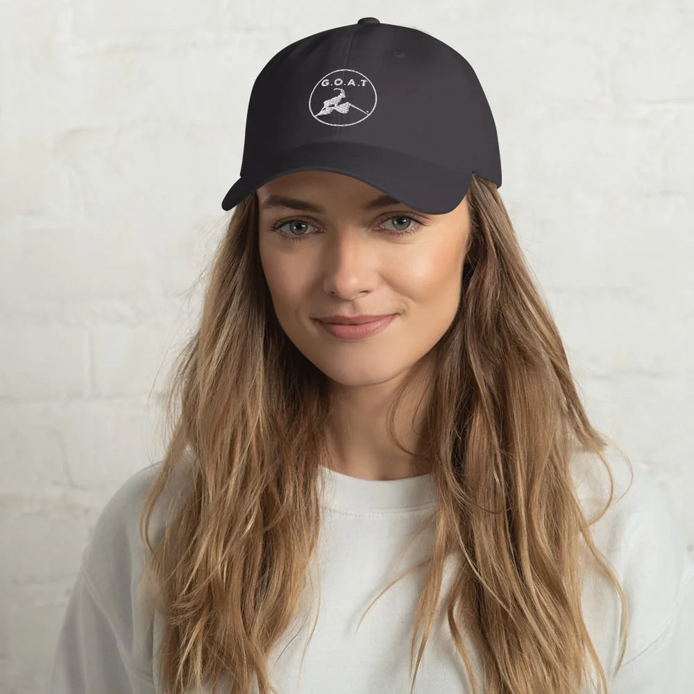 classic-dad-hat-dark-grey-front-64b88157c7615jpg | Greatest Of All Tees | GOAT