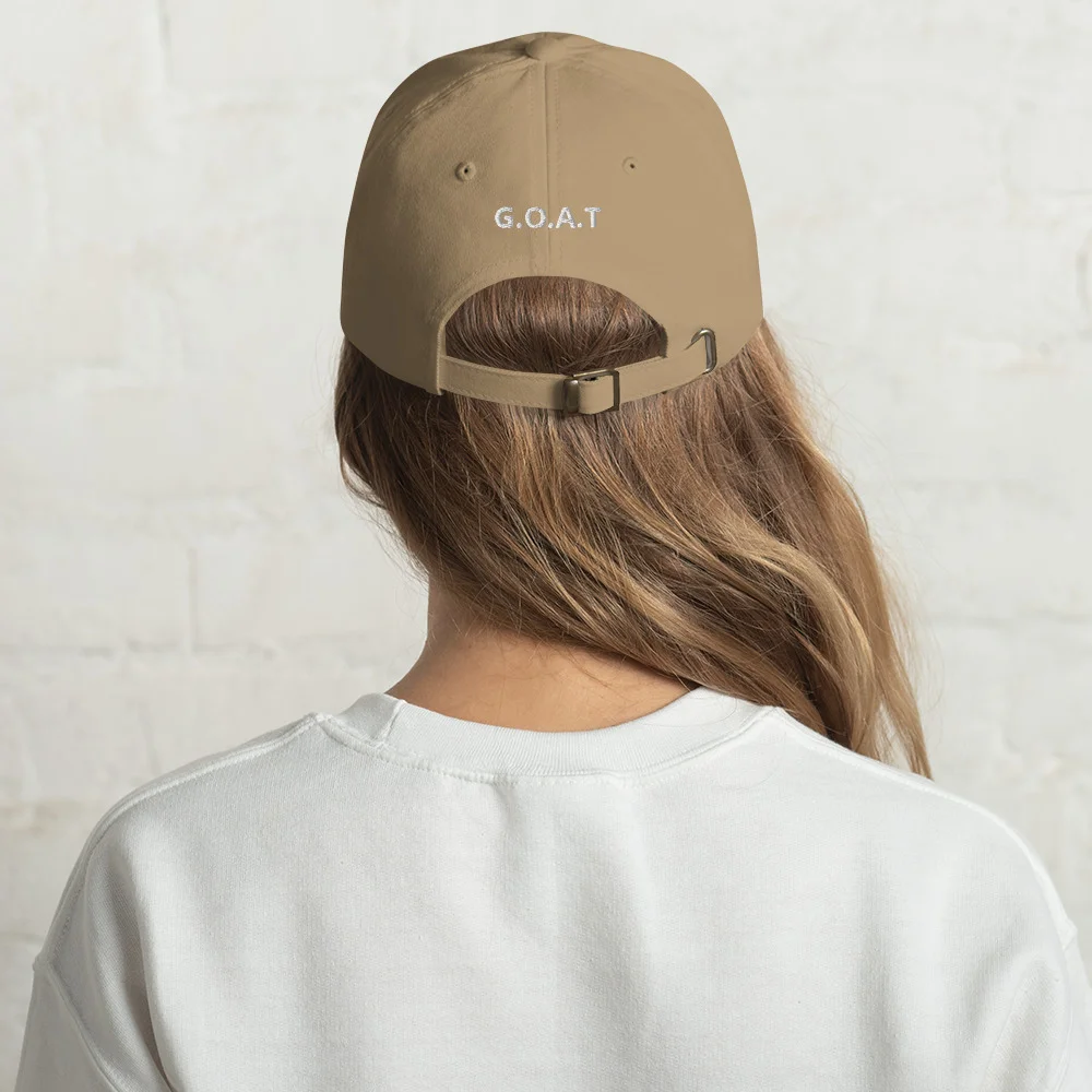classic-dad-hat-khaki-back-64b88157c7c88jpg | Greatest Of All Tees | GOAT