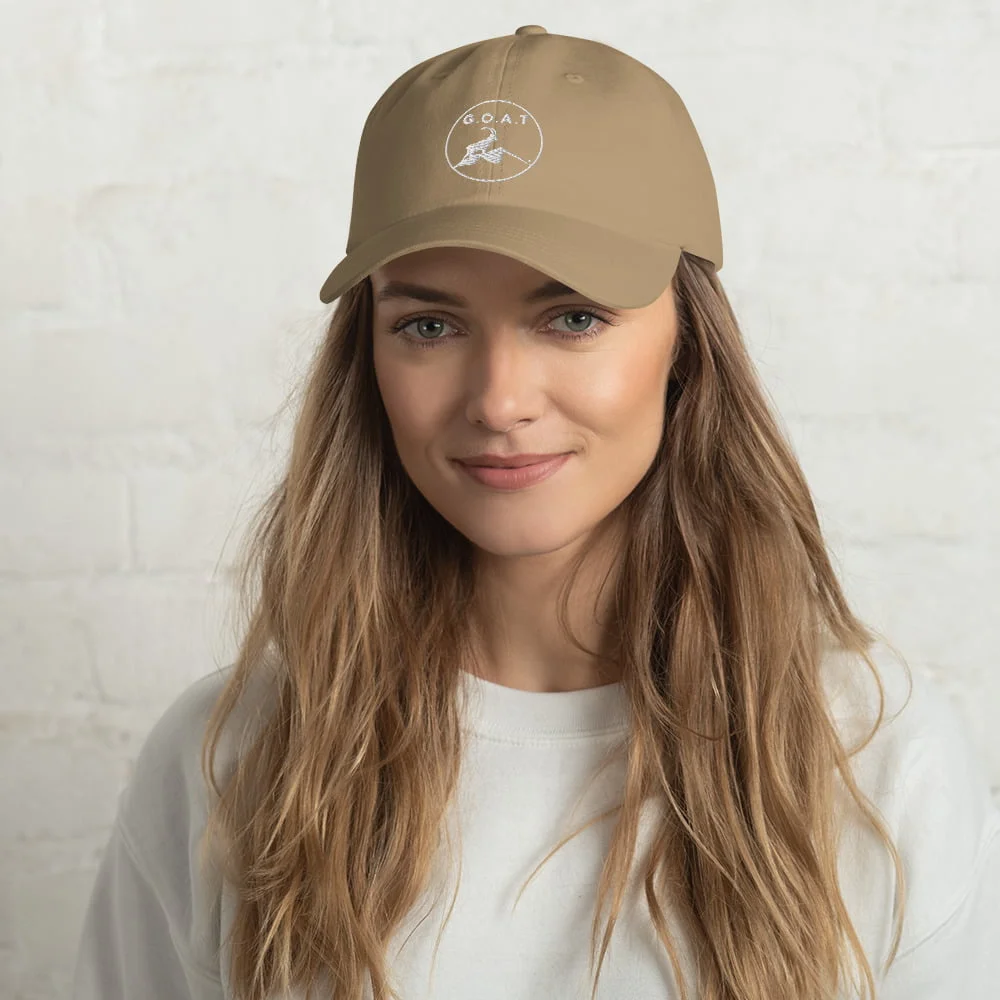 classic-dad-hat-khaki-front-64b88157c7b26jpg | Greatest Of All Tees | GOAT