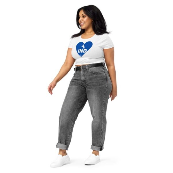 G.O.A.T "Heart Series" Indianapolis Football Women’s Crop Top Tee