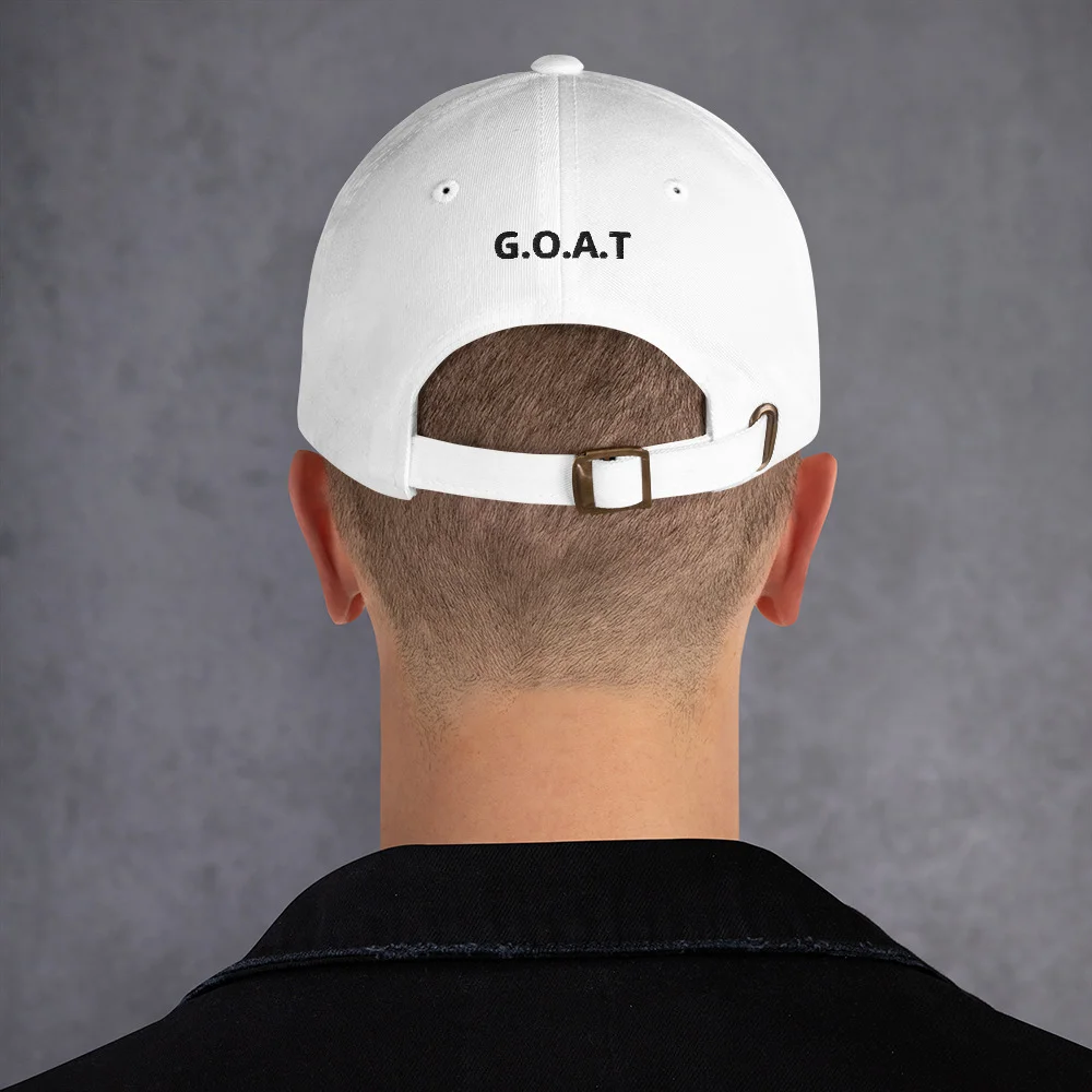 classic-dad-hat-white-back-64ef4f969ff44jpg | Greatest Of All Tees | GOAT