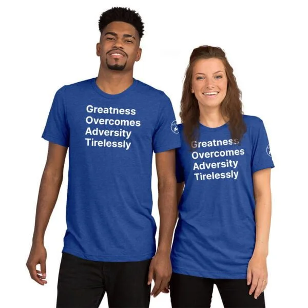 Greatest of All T's (G.O.A.T) "Overcome Adversity" Mindset Series Ultra Soft T-Shirt