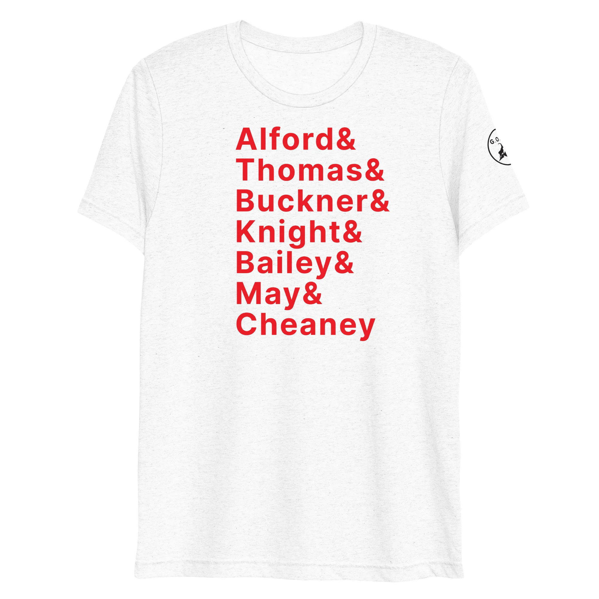 unisex-tri-blend-t-shirt-solid-white-triblend-front-6543ce1ba78c7jpg | Greatest Of All Tees | GOAT