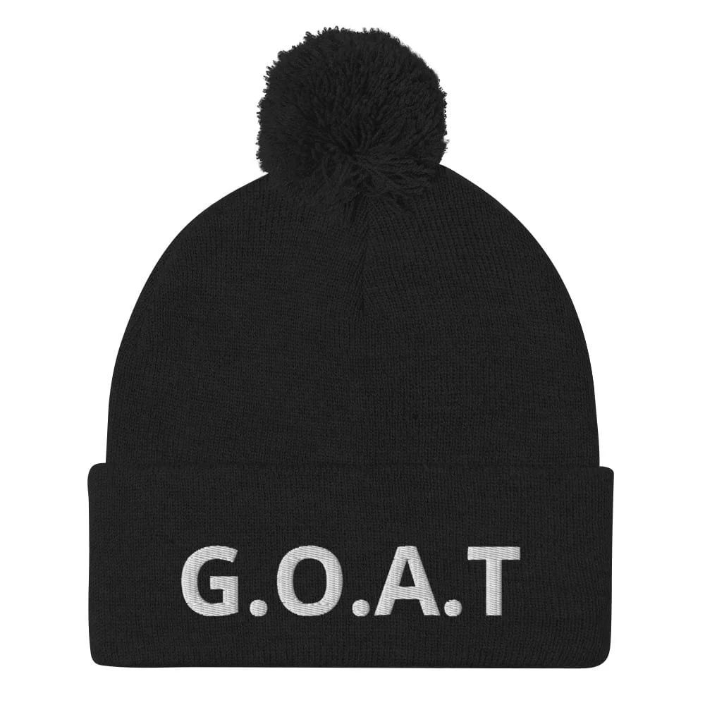 CUSTOMIZE - Greatest of All T's (G.O.A.T) Classic Series Pom-Pom Beanie