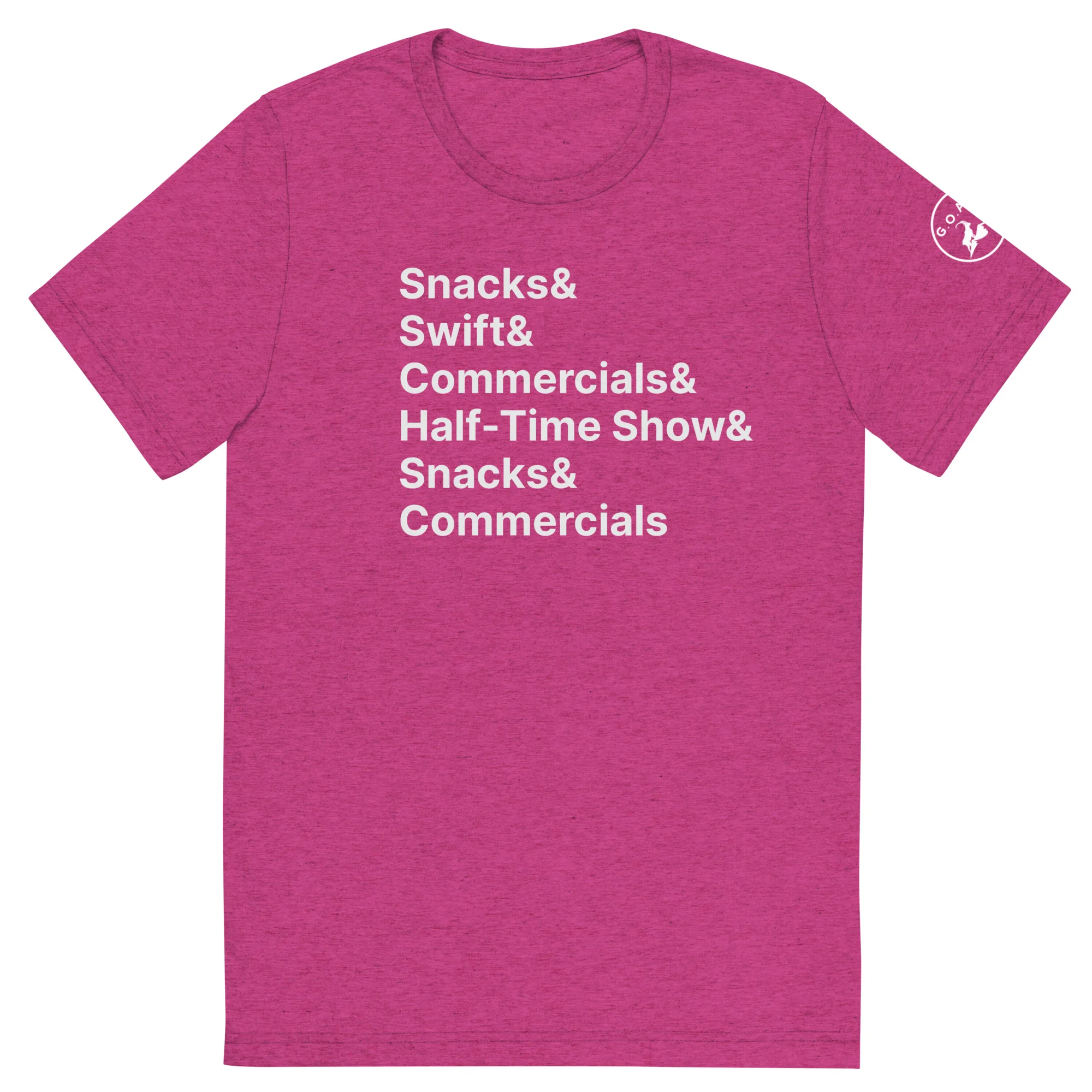 unisex-tri-blend-t-shirt-berry-triblend-front-65b937a1a2040jpg | Greatest Of All Tees | GOAT