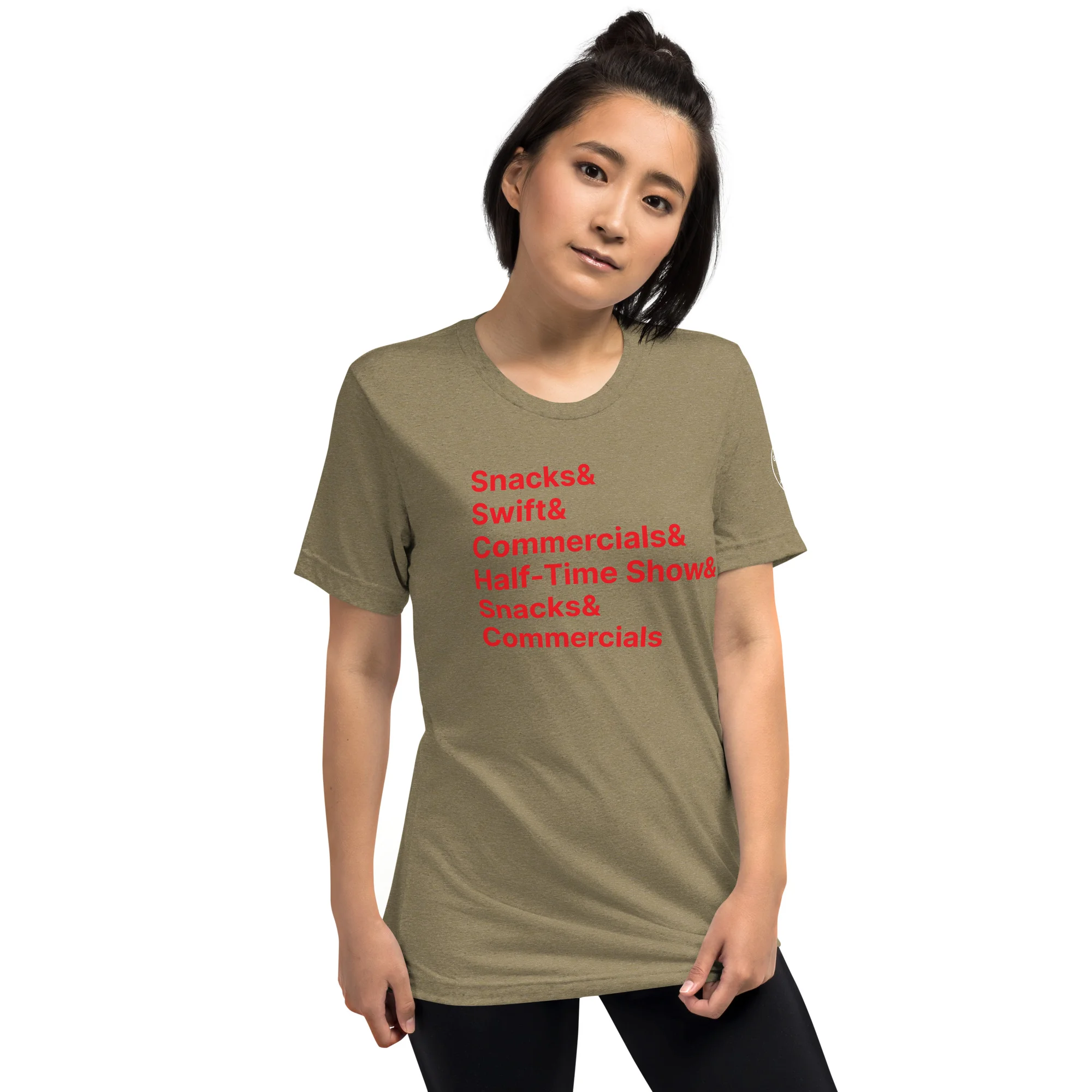 unisex-tri-blend-t-shirt-olive-triblend-front-65b93b2ad9a1fjpg | Greatest Of All Tees | GOAT