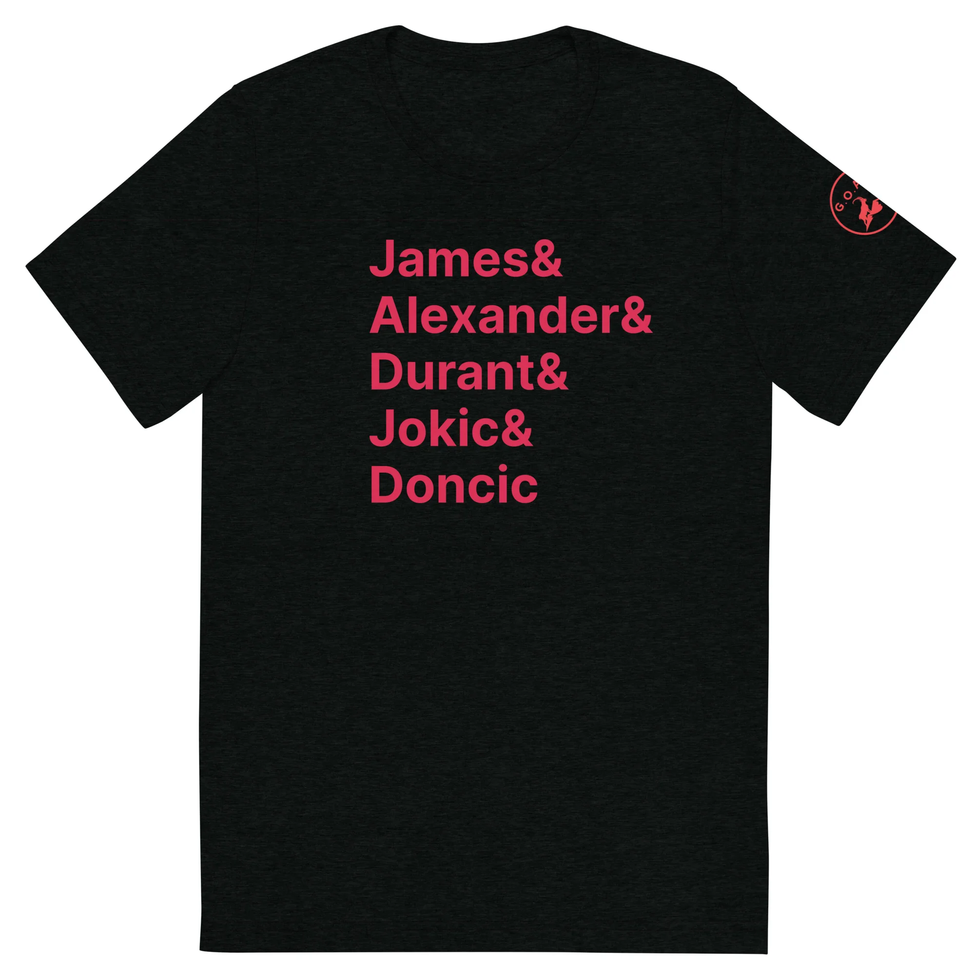 unisex-tri-blend-t-shirt-solid-black-triblend-front-65b6d55c617ecjpg | Greatest Of All Tees | GOAT