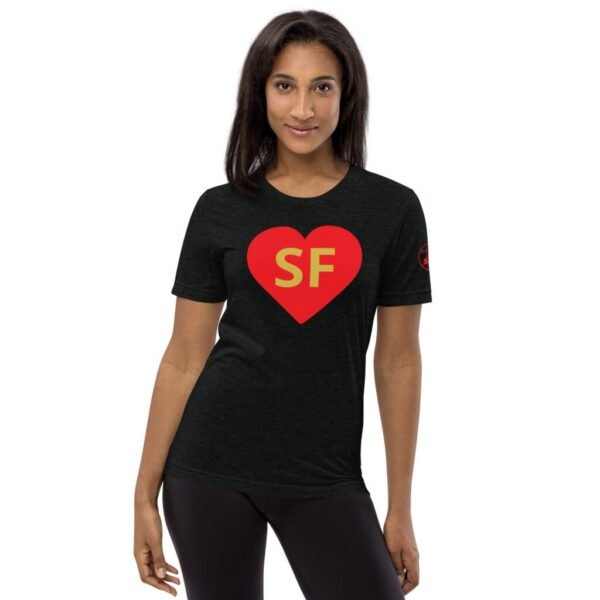Greatest of All T’s (G.O.A.T) San Francisco Football Women's Heart Series Ultra Soft T-Shirt