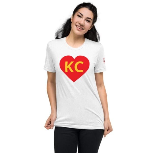 Greatest of All T's (G.O.A.T) Kansas City Football Heart Series Ultra Soft T-Shirt