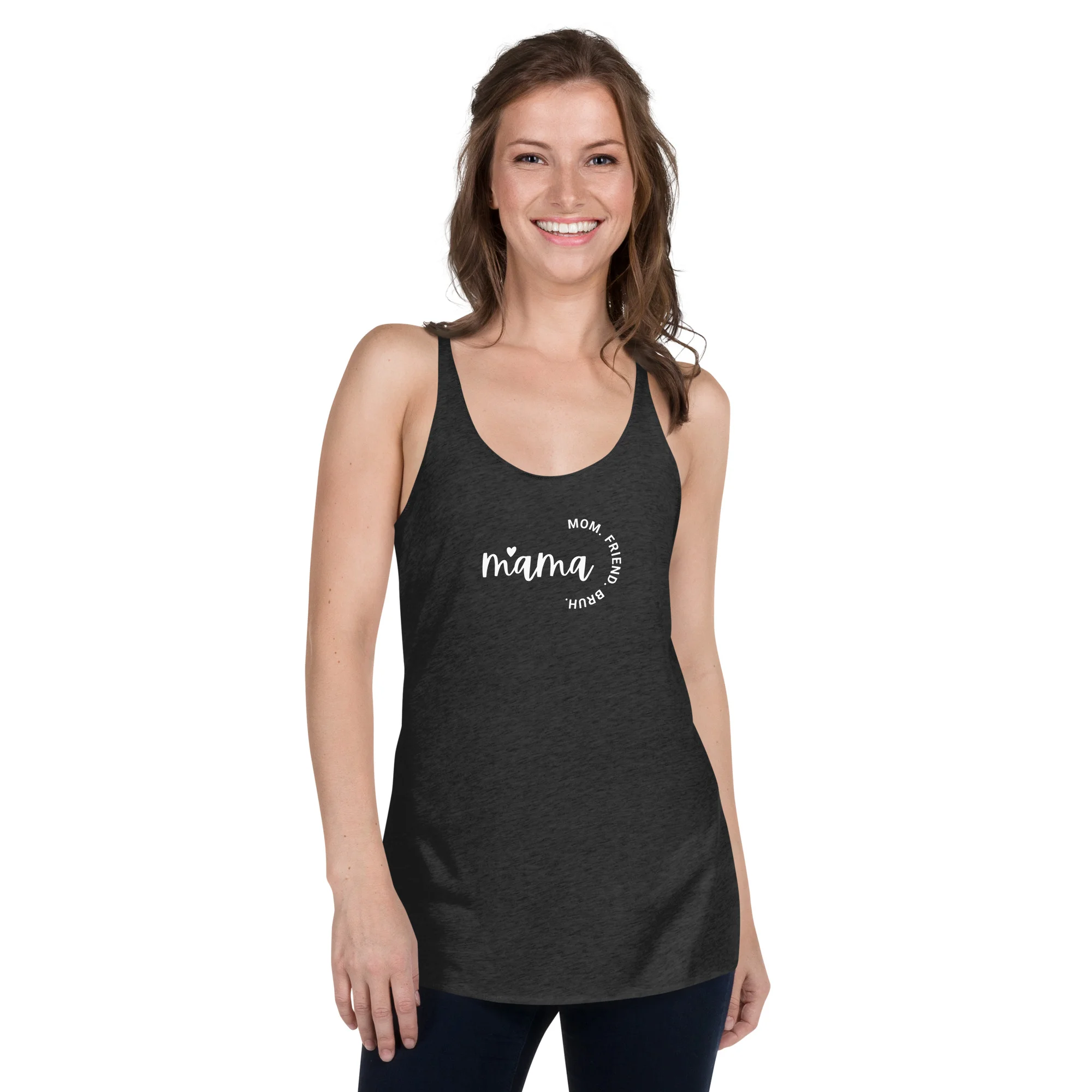 Mama. Friend. Mom. Bruh. Women's Tank Top