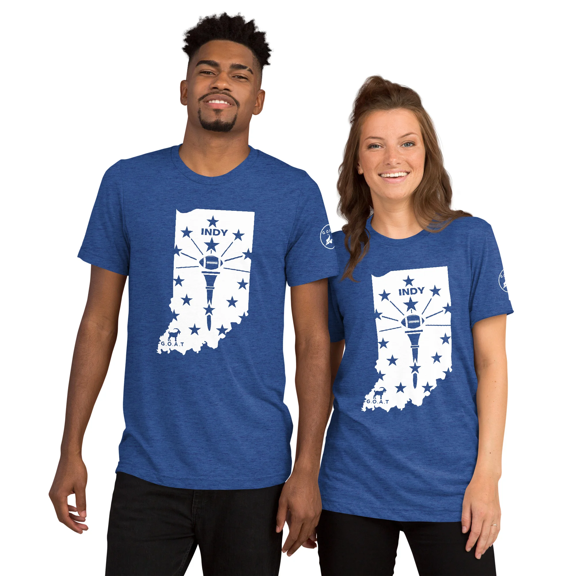 GOAT Indiana State Flag Indy Football Ultra Soft T-Shirt (6 colors)