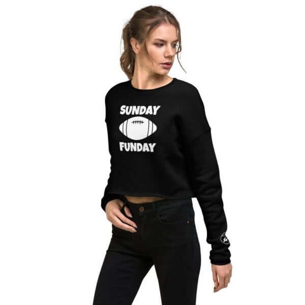 CUSTOMIZABLE SUNDAY FUNDAY GOAT Women's Crop Sweatshirt