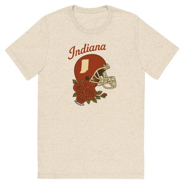 GOAT Limited Edition Bunch of Roses and Indiana Football Helmet Tee