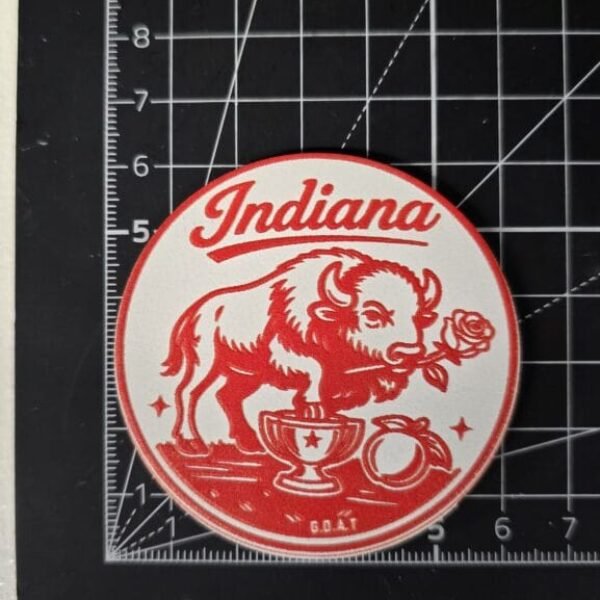 Indiana Football Buffalo Champion Trophy Patch (Round)