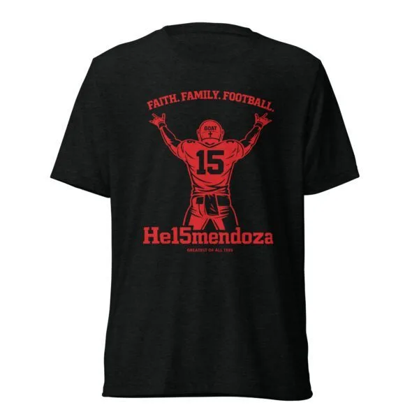Faith. Family. Football. Heismendoza Limited Edition GOAT Tee