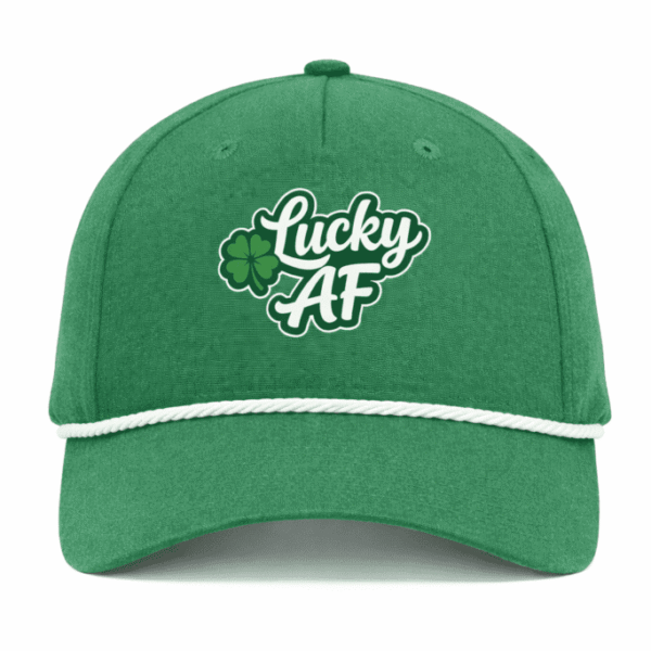 Lucky AF Green & White Rope Hat by GOAT
