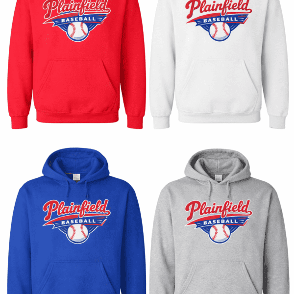 Plainfield Baseball Pennant Logo Hoodie