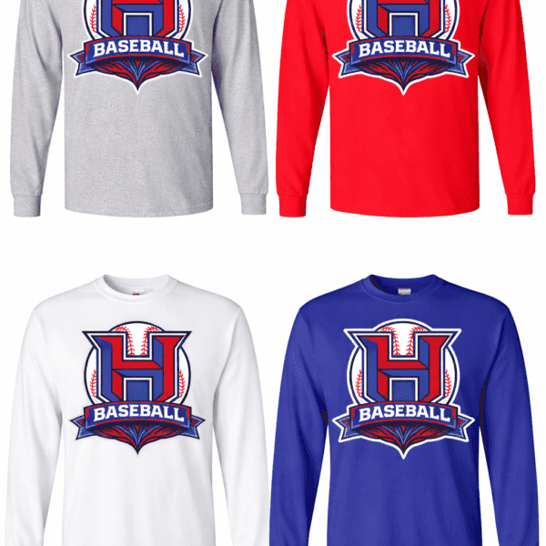 Havoc Baseball On Fire Logo Long Sleeve Tee