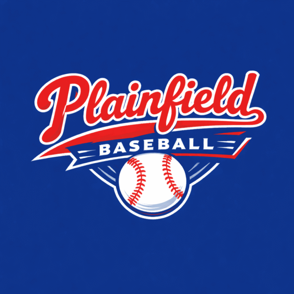 Plainfield Baseball Pennant Logo Racerback Tank Top