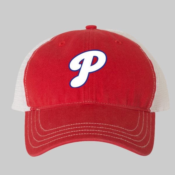 Plainfield Baseball Garment Washed Snapback Trucker Cap