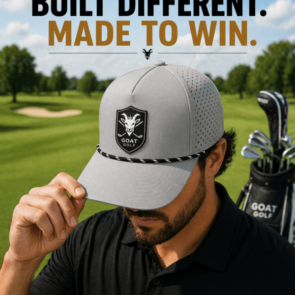 Limited Edition Goat Golf Rope Cap with Leatherette Patch