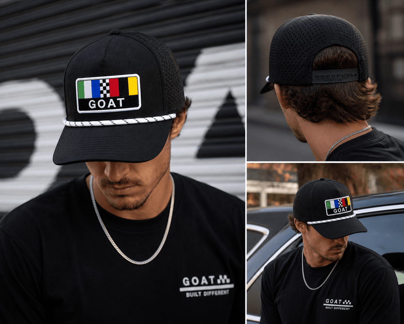 GOAT Indy Racing Stripe Series Rope Hat