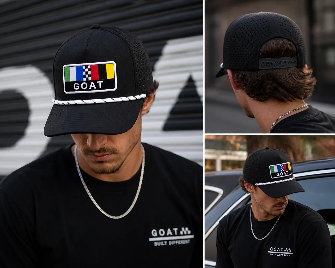GOAT Indy Racing Stripe Series Rope Hat