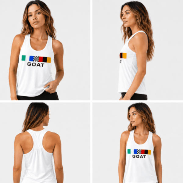 GOAT Indy Racing Stripe Series Racerback Tank Top
