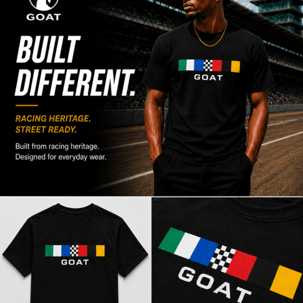 GOAT Indy Racing Stripe Series Premium Tee