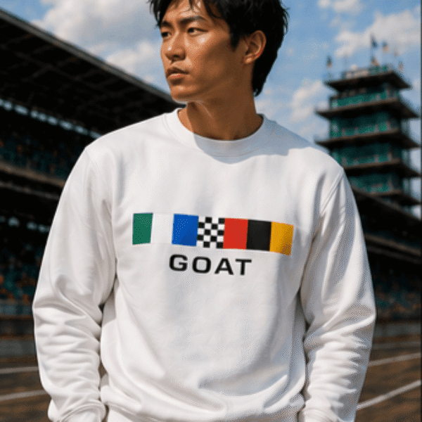 GOAT Indy Racing Stripe Series Crewneck Sweatshirt