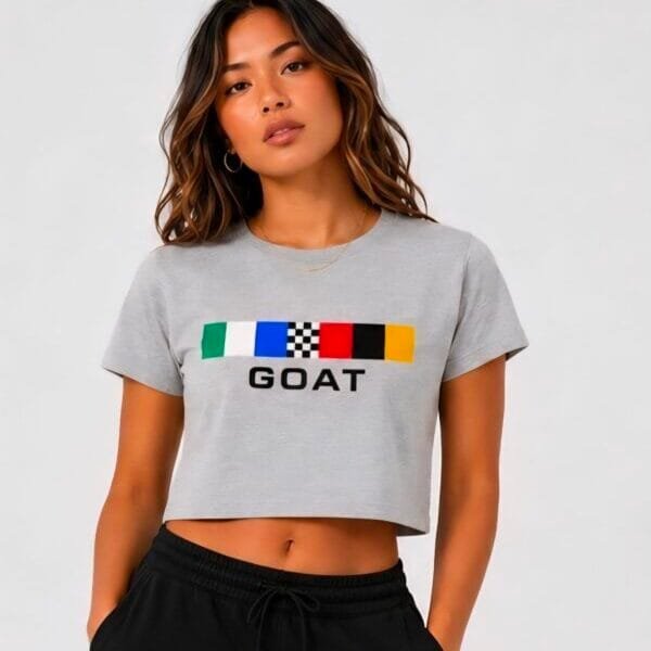 GOAT Indy Racing Stripe Series Crop Top Tee