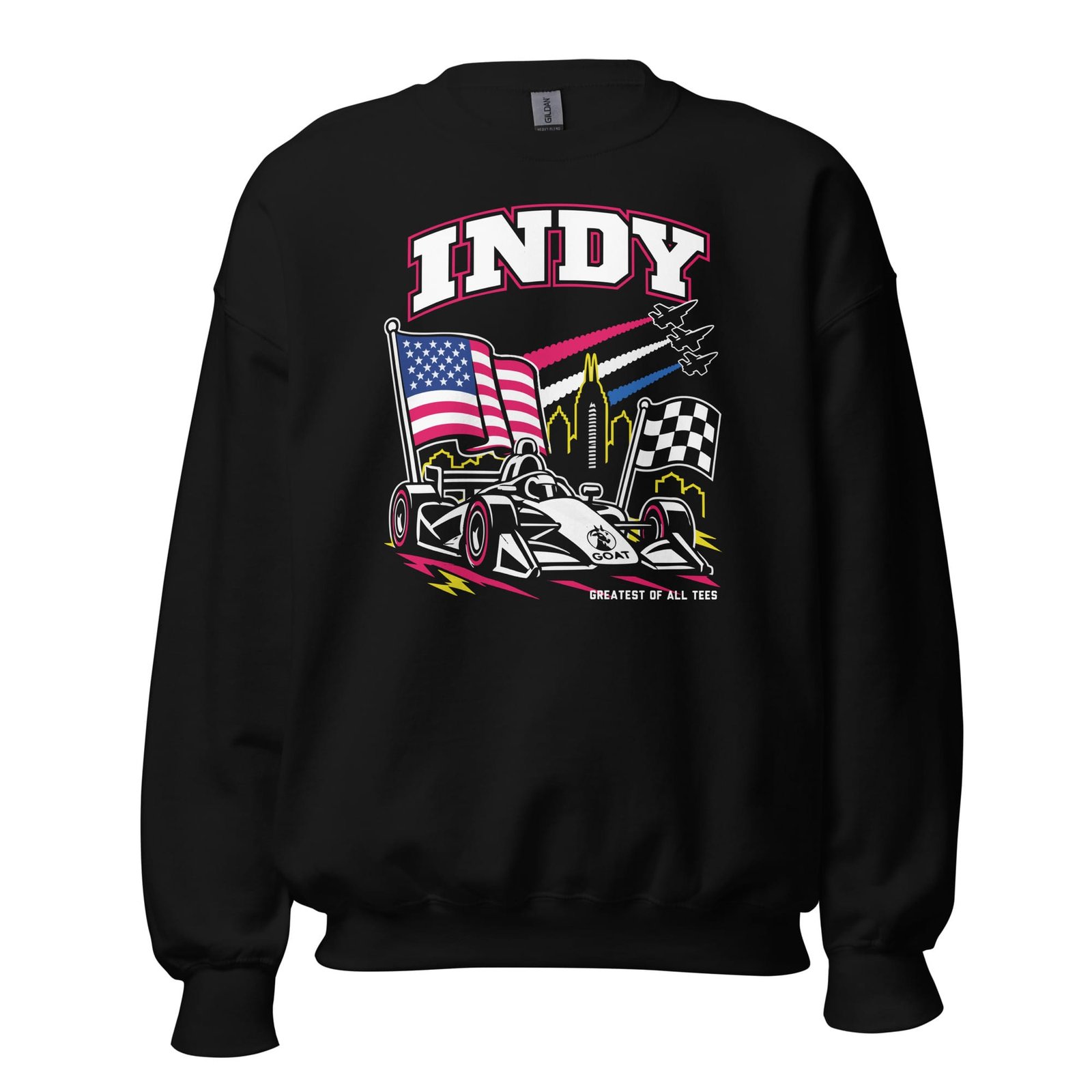 GOAT Indy 90's Retro Racing Crewneck Sweatshirt