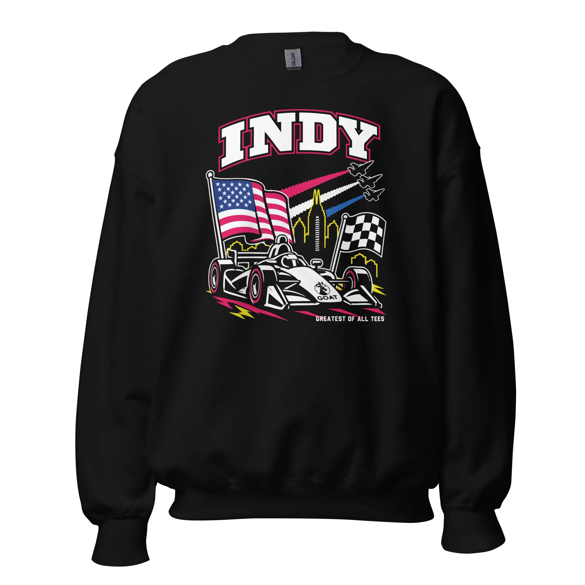 GOAT Indy 90's Retro Racing Crewneck Sweatshirt