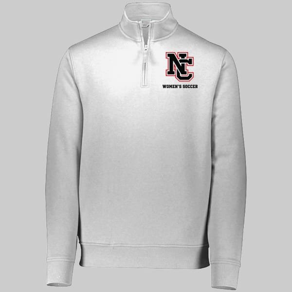 NCWS-Augusta-Sportswear-60-40-Quarter-Zip-White | Greatest Of All Tees | GOAT