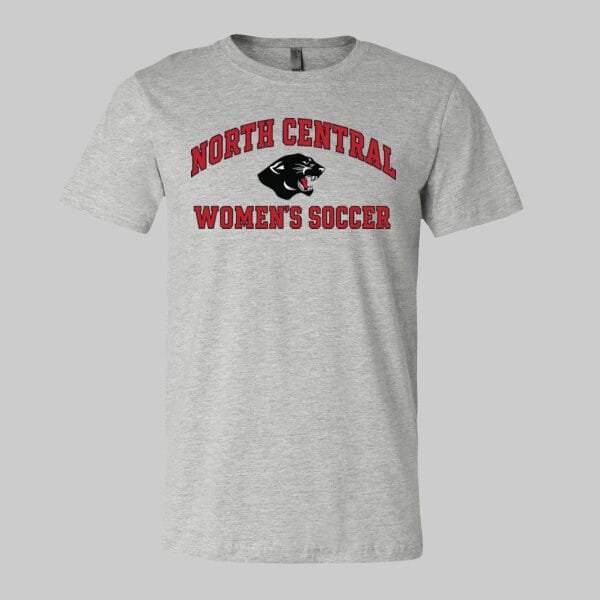 North Central Women's Soccer Panther Logo T-tshirt