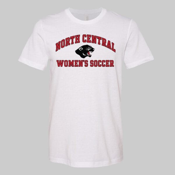 North Central Women's Soccer Panther Logo T-tshirt